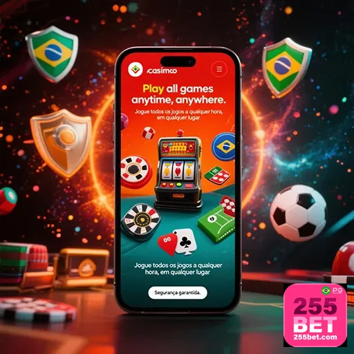 Imagem da interface do 255bet, app de apostas, destacando recursos e promoções do 255bet
